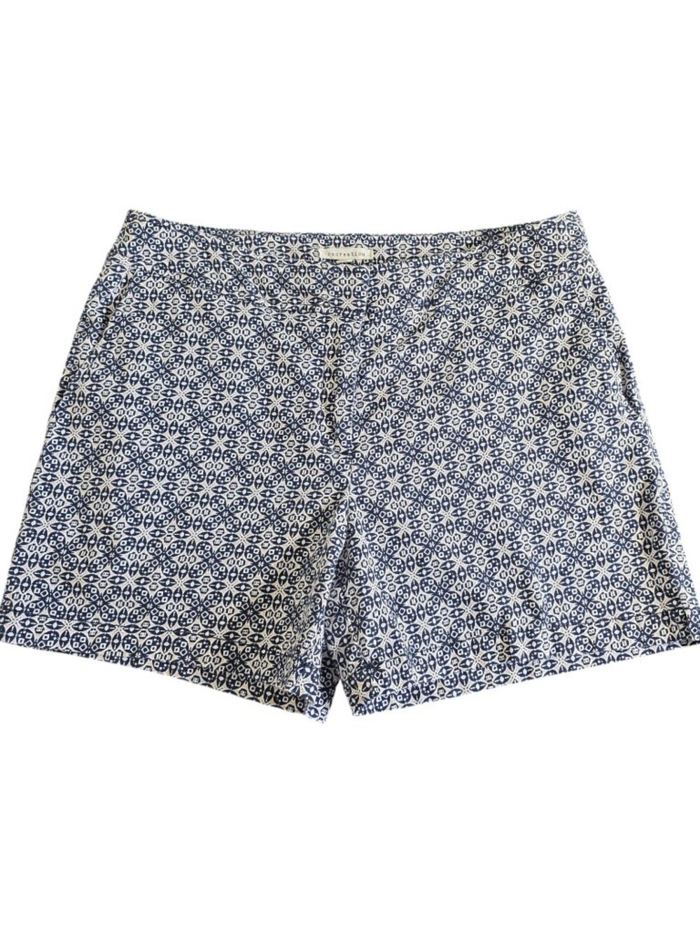 Recreation Blue & Pink Geometric Print Shorts Size 10
